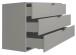 Kommode >Bonnie< in kreidegrau matt lack - 119x67x45cm (BxHxT)