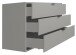 Kommode >Bonnie< in kreidegrau matt lack - 119x67x45cm (BxHxT)