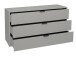 Kommode >Bonnie< in kreidegrau matt lack - 119x67x45cm (BxHxT)