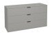 Kommode >Bonnie< in kreidegrau matt lack - 119x67x45cm (BxHxT)