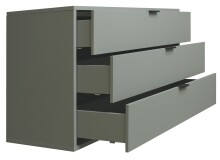 Kommode >Bonnie< in pine green matt lack - 119x67x45cm (BxHxT)