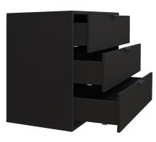 Kommode >Bonnie< in anthrazit matt lack - 81x67x45cm (BxHxT)