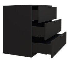 Kommode >Bonnie< in anthrazit matt lack - 81x67x45cm (BxHxT)