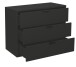 Kommode >Bonnie< in anthrazit matt lack - 81x67x45cm (BxHxT)