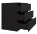Kommode >Bonnie< in anthrazit matt lack - 81x67x45cm (BxHxT)