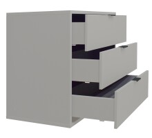 Kommode >Bonnie< in kreidegrau matt lack - 81x67x45cm (BxHxT)
