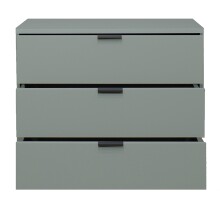 Kommode >Bonnie< in pine green matt lack - 81x67x45cm (BxHxT)