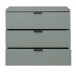 Kommode >Bonnie< in pine green matt lack - 81x67x45cm (BxHxT)