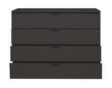 Kommode >Bonnie< in anthrazit matt lack - 119x87x45cm (BxHxT)