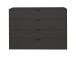 Kommode >Bonnie< in anthrazit matt lack - 119x87x45cm (BxHxT)