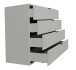 Kommode >Bonnie< in kreidegrau matt lack - 119x87x45cm (BxHxT)