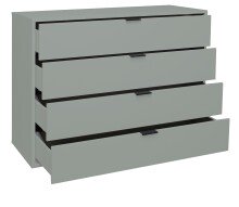 Kommode >Bonnie< in pine green matt lack - 119x87x45cm (BxHxT)