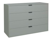 Kommode >Bonnie< in pine green matt lack -...