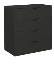 Kommode >Bonnie< in anthrazit matt lack -...