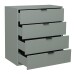 Kommode >Bonnie< in pine green matt lack - 81x87x45cm (BxHxT)