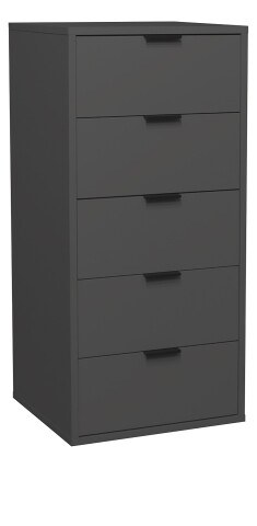 Kommode >Bonnie< in anthrazit matt lack - 51x108x45cm (BxHxT)