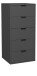 Kommode >Bonnie< in anthrazit matt lack - 51x108x45cm (BxHxT)