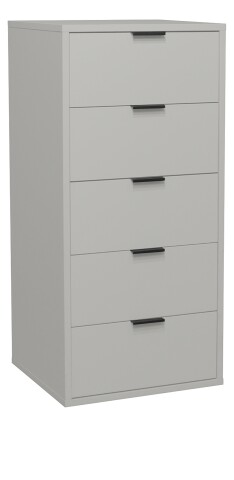 Kommode >Bonnie< in kreidegrau matt lack - 51x108x45cm (BxHxT)