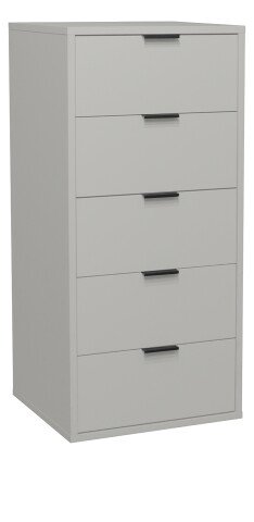 Kommode >Bonnie< in kreidegrau matt lack - 51x108x45cm (BxHxT)