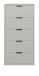 Kommode >Bonnie< in kreidegrau matt lack - 51x108x45cm (BxHxT)