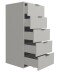 Kommode >Bonnie< in kreidegrau matt lack - 51x108x45cm (BxHxT)