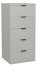 Kommode >Bonnie< in kreidegrau matt lack - 51x108x45cm (BxHxT)