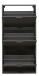 Schuhkipper >Bonnie< in anthrazit matt lack - 61x126x25cm (BxHxT)