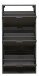 Schuhkipper >Bonnie< in anthrazit matt lack - 61x126x25cm (BxHxT)