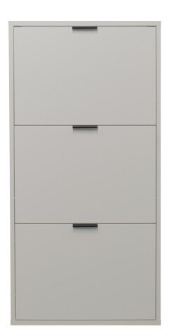Schuhkipper >Bonnie< in kreidegrau matt lack - 61x126x25cm (BxHxT)