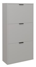 Schuhkipper >Bonnie< in kreidegrau matt lack - 61x126x25cm (BxHxT)