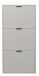 Schuhkipper >Bonnie< in kreidegrau matt lack - 61x126x25cm (BxHxT)