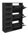 Schuhschrank >Bonnie< in anthrazit matt lack - 95x126x25cm (BxHxT)