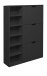 Schuhschrank >Bonnie< in anthrazit matt lack - 95x126x25cm (BxHxT)