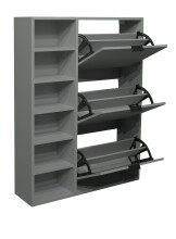 Schuschrank >Bonnie< in pine green matt lack - 95x126x25cm (BxHxT)