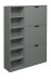 Schuschrank >Bonnie< in pine green matt lack - 95x126x25cm (BxHxT)