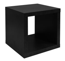 Regalwürfel >Cube< in schwarzstahl -...