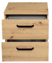 Nachtkommode >Klipp< in asteiche - 50x50x35cm (BxHxT)