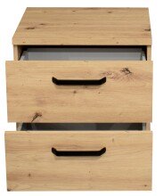 Nachtkommode >Klipp< in asteiche - 50x50x35cm (BxHxT)