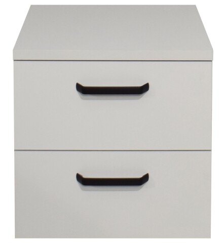 Nachtkommode >Klipp< in kreidegrau matt lack - 50x50x35cm (BxHxT)