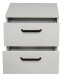 Nachtkommode >Klipp< in kreidegrau matt lack - 50x50x35cm (BxHxT)