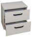 Nachtkommode >Klipp< in kreidegrau matt lack - 50x50x35cm (BxHxT)