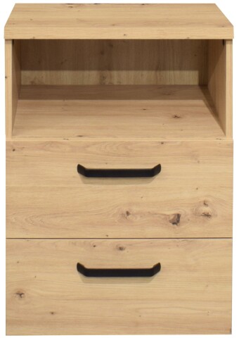 Nachtkommode >Klipp< in asteiche - 50x73x35cm (BxHxT)