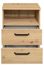 Nachtkommode >Klipp< in asteiche - 50x73x35cm (BxHxT)