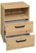 Nachtkommode >Klipp< in asteiche - 50x73x35cm (BxHxT)