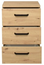 Nachtkommode >Klipp< in asteiche - 50x73x35cm (BxHxT)