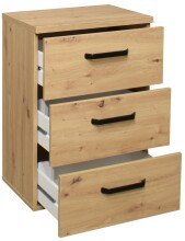 Nachtkommode >Klipp< in asteiche - 50x73x35cm (BxHxT)