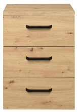 Nachtkommode >Klipp< in asteiche - 50x73x35cm (BxHxT)
