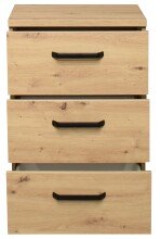 Nachtkommode >Klipp< in asteiche - 50x73x35cm (BxHxT)
