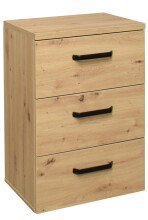 Nachtkommode >Klipp< in asteiche - 50x73x35cm (BxHxT)