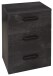 Nachtkommode >Klipp< in schwarzstahl - 50x73x35cm (BxHxT)